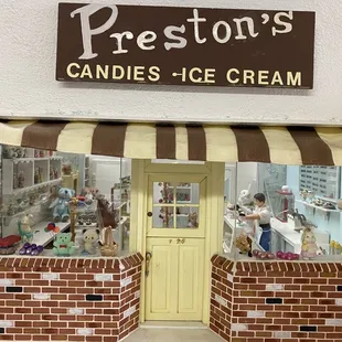 Miniature version of Preston's on display