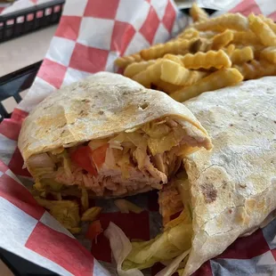 Grilled buffalo chicken wrap