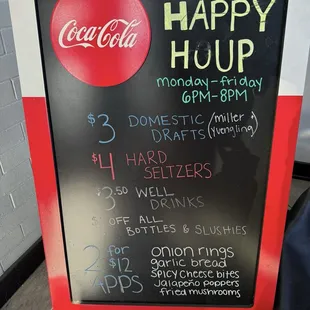 Happy hour specials