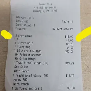Here&apos;s my receipt from my purchase 6/11/24.