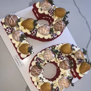 Mini Number Cakes (Feeds 6-8)