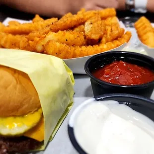 2 Pretty Good Burgers and Fries