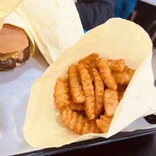 Fries!!!!!! They give you plenty!!! So crisp! So good!