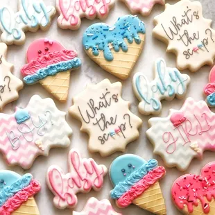 Gender reveal. cookies