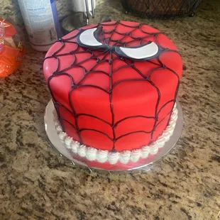 Spider man cake