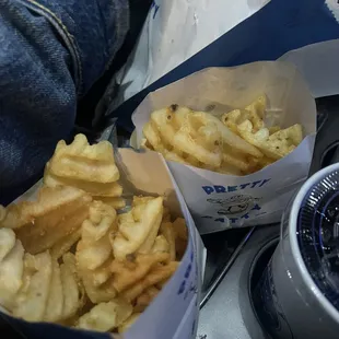 Waffle fries