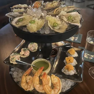 Seafood tower