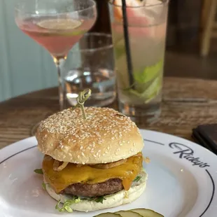 Happy Hour ($7) Ricky's Sliders, Cosmo, and Air Quotes Cocktails