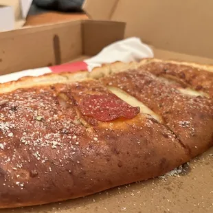 Pepperoni and Provolone Calzone