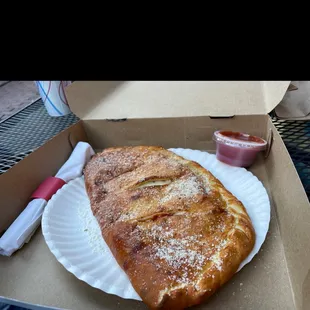 Pepperoni and Provolone Calzone