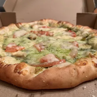 Chicken Pesto Pizza