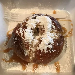 Caramel dessert pretzel
