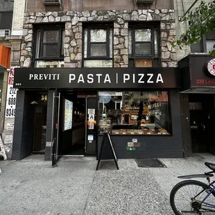 the front of the restaurant