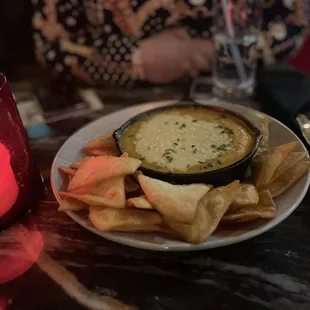 Fancy crawfish fondue