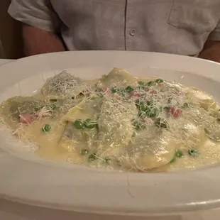 Pea Ravioli