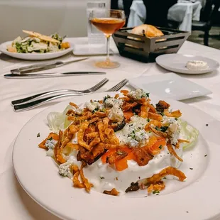 a plate of food on a table