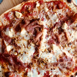 Pistachio Prosciutto Pizza