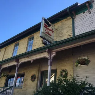 the front of the building