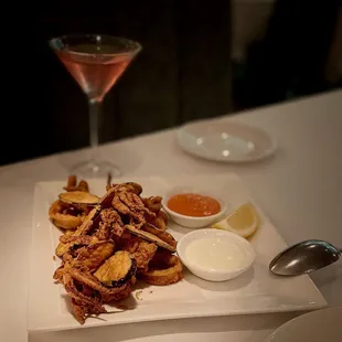 Calamari &amp; Sicilian Eggplant Chips