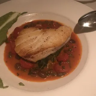 Chilean Sea Bass Livornese