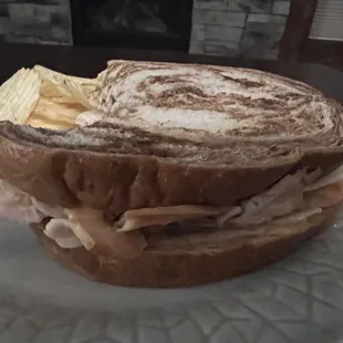 Turkey and Swiss Sandwich