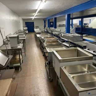 Steam Tables and Kitchen Comp Sinks