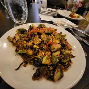 Brussel sprouts...it was okay. Too much flavors fighting each other and soggy.