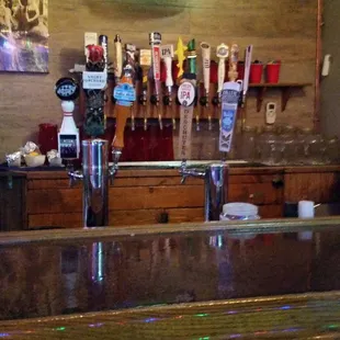 Beers on tap