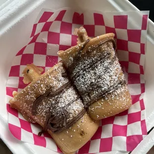 Nutella mochi bites
