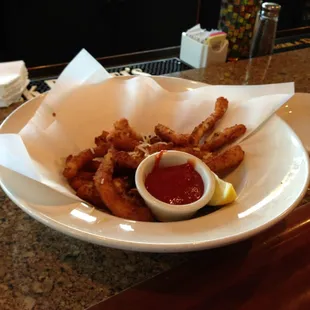 Calamari...really good. Thanks Lisa.