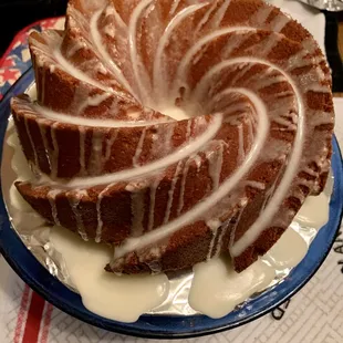 Who&apos;s ready for Pound cake? Choose from Almond, Lemon or Vanilla flavors. Fresh, delicious , moist pound cake. Yum!