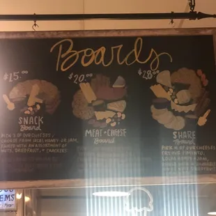 Menu board