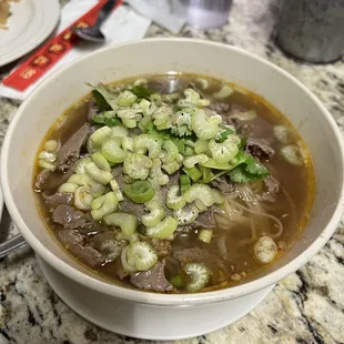 Beef noodle soup
