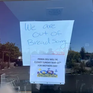 When the deli runs out of bread