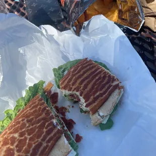 BLT with ranch and turkey! Suer good