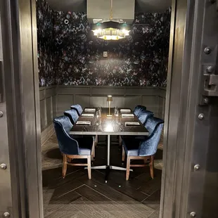 Dine inside the vault