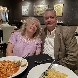 A birthday treat at Prima.   Beautiful pasta with shrimp and scallops(perfectly cooked)/ lobster ravioli.