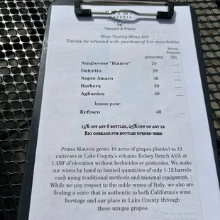 Tasting menu - 3/10/24