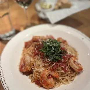 Shrimp Cappellini Pomodoro my favorite