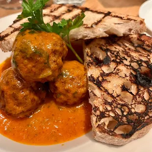 House Made Meatballs in lovely sauce