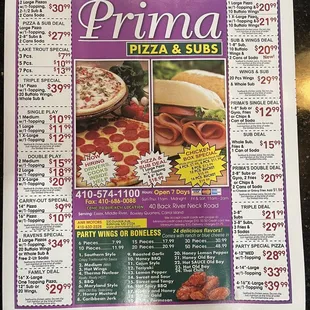 January 2023 Menu