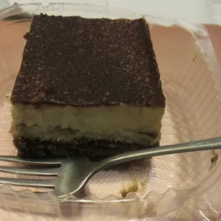 Tiramisu was good; a very generous piece.