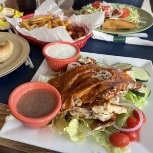 Grilled Chicken with baked mozzarella the way I like it Italian Small Sub, Fries, &amp; Fountain Drink and chips local favorite