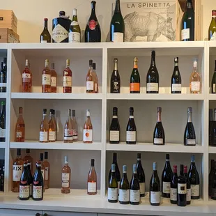 a selection of wines