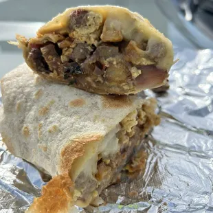 Smoked Brisket Breakfast Burrito