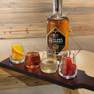 Our Whiskey flights!