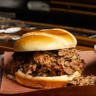 Pulled pork sandwich