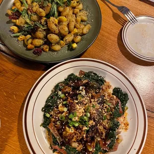 Gnocchi and Brussels sprouts