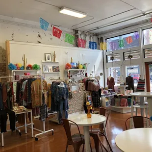 the interior of the store