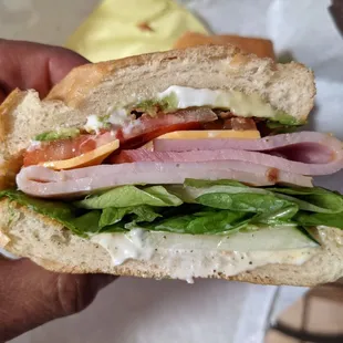 Mother Earth - turkey, ham, bacon, cheese, avocado